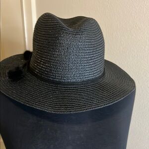 NWOT Elegant Black Fedora Hat